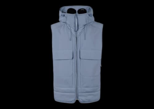 C.P. Company C.P. Shell-R Mixed Goggle Vest Infinity-Blue
