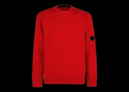 C.P. Company Diagonal Raised Fleece Sweatshirt Fiery Red