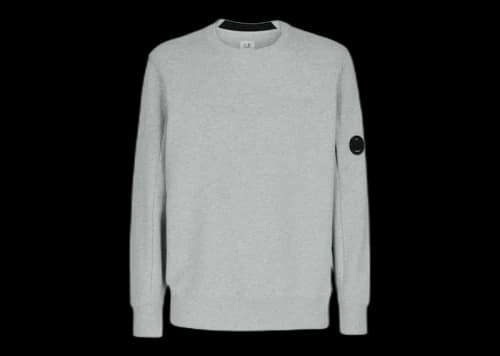 C.P. Company Diagonal Raised Fleece Sweatshirt Grey Melange