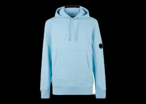 C.P. Company Diagnol Raised Fleece Hoodie Sky Blue