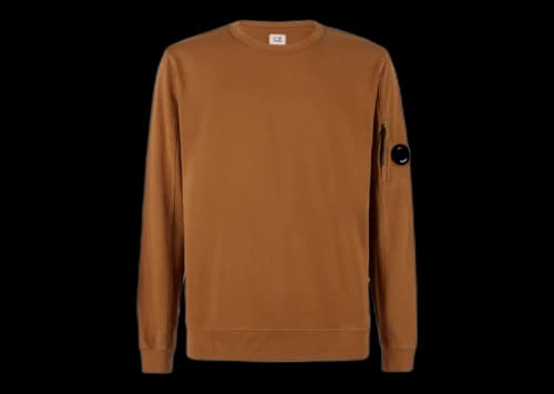 C.P. Company Light Fleece Sweatshirt Bronze Brown