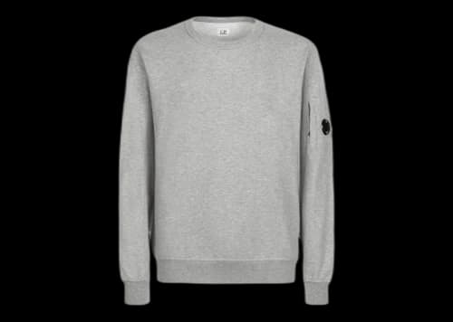 C.P. Company Light Fleece Sweatshirt Grey Melange