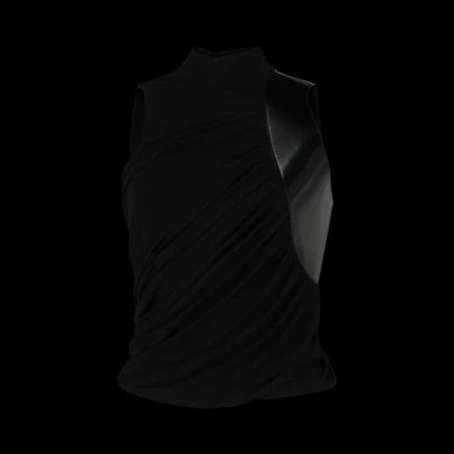 Ferragamo Panelled Draped Top 'Black'