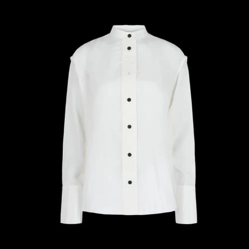 Ferragamo Irregular Pleat Blouse 'White'