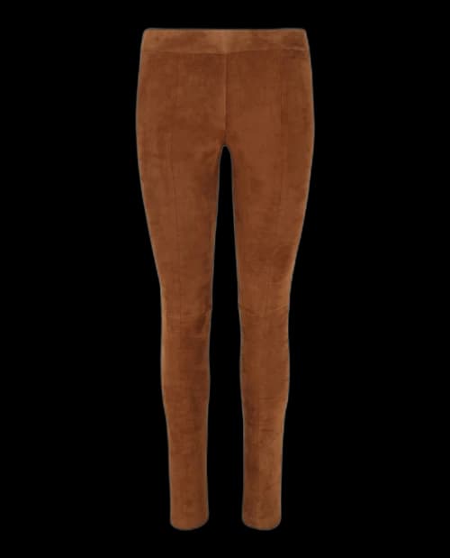 Ferragamo Suede Leggings Brown