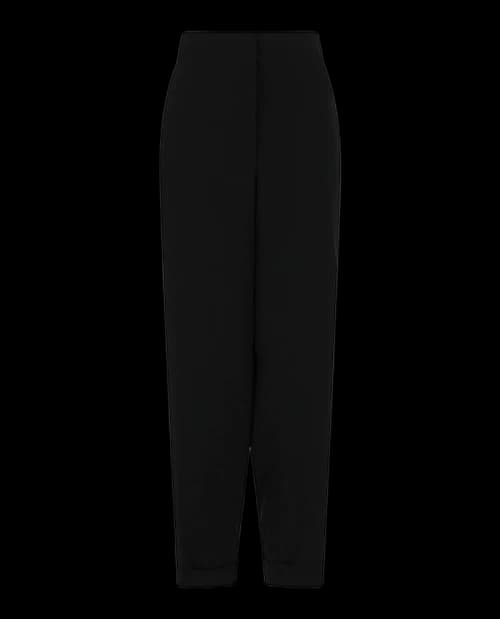 Ferragamo Cuffed Wide-Leg Trousers Black