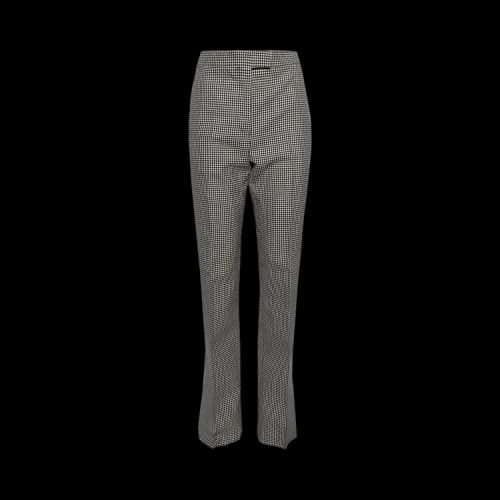 Ferragamo Trousers 'Nero/White'