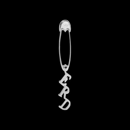 Enfants Riches Déprimés Charm Safety Pin Earring 'Silver'