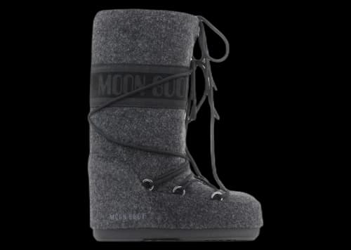 Moon Boot Icon Felt Boot Grey
