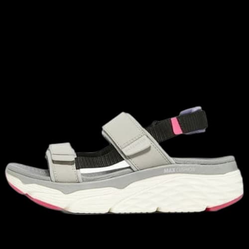 Skechers Max Cushioning 'Grey White Black Pink' (Women's)