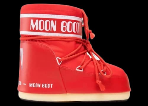 Moon Boot Icon Nylon Low Boot Red