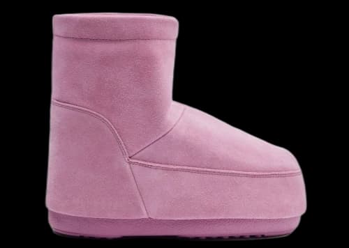 Moon Boot No Lace Suede Boot Pink