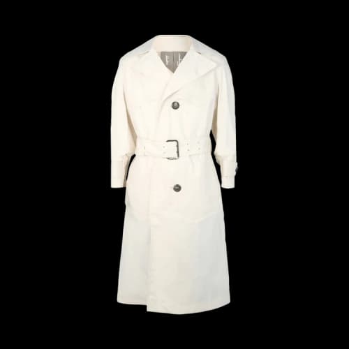 Ferragamo Cotton Trench Coat 'White'