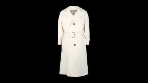 Ferragamo Cotton Trench Coat White