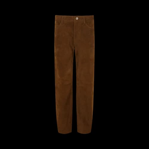 Ferragamo Suede Gancini Pants 'Brown'