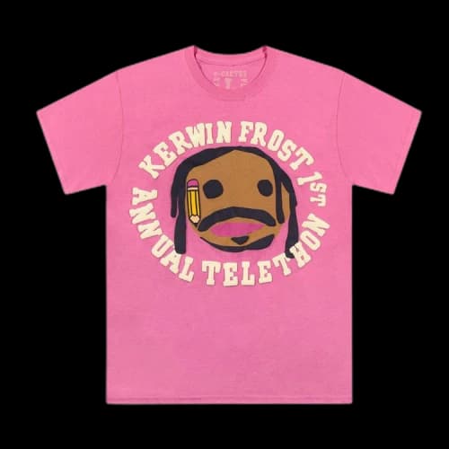Cactus Plant Flea Market x Kerwin Frost Telethon Tee 'Pink'
