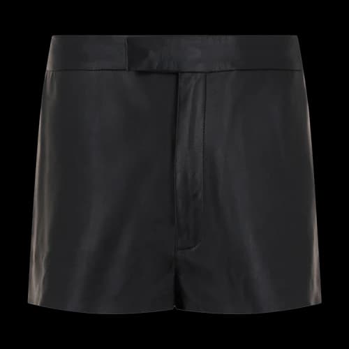 Ferragamo Leather Shorts 'Black'