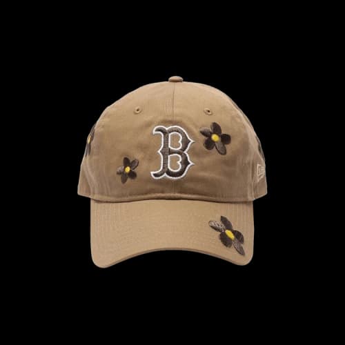 New Era MLB Flower Embroidery Boston Red Sox Cap 'Khaki'
