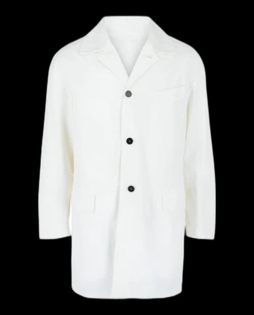 Ferragamo Button Front Sport Coat White
