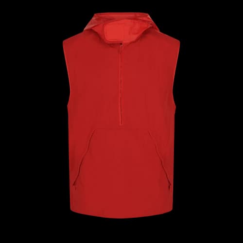 Ferragamo Hooded Windbreaker Vest 'Red'