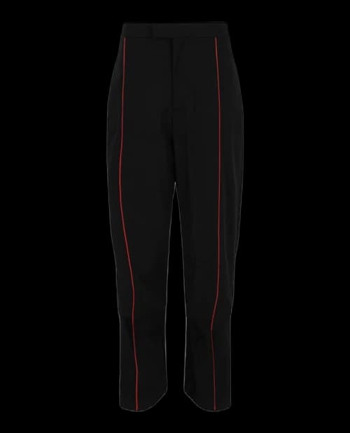 Ferragamo Contrasting-Trim Straight-Leg Track Pants Black