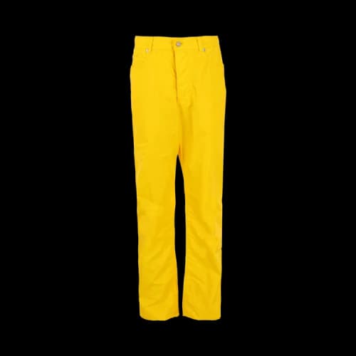 Ferragamo Button Fly Nylon Pants 'Yellow'