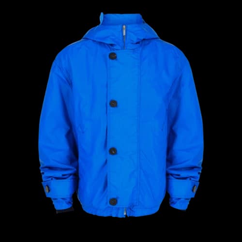 Ferragamo Coated Hooded Jacket 'Blue'