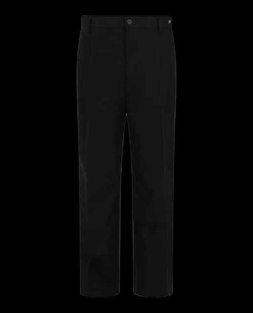 Ferragamo Flared Cotton Chino Trousers Black