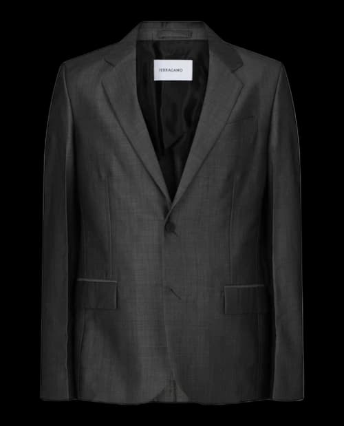 Ferragamo Single Breasted Blazer Black