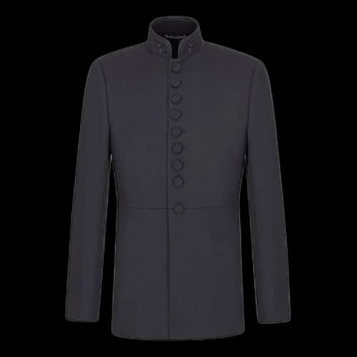 DIOR FW21 Embroidered Wool Twill Suit Jacket Navy Blue