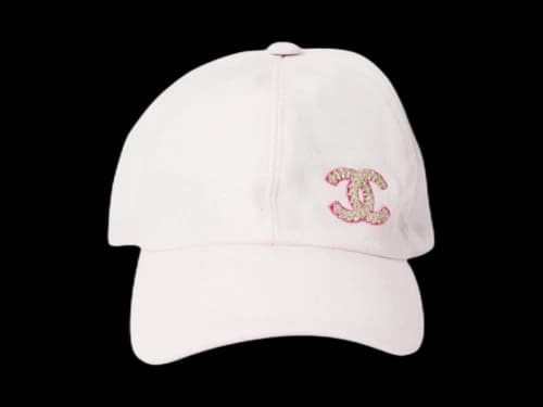 Chanel Pastel CC Embellishment Baseball Cap Rose