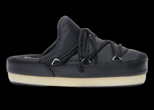 Moon Boot Icon Nylon Mule Black