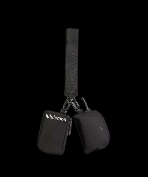 Lululemon Dual Pouch Wristlet Black