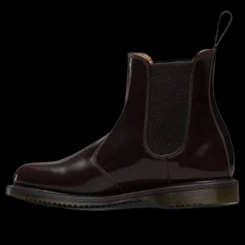 Dr.Martens Flora Smooth Leather Chelsea Boots 'Cherry Red' (Women's)