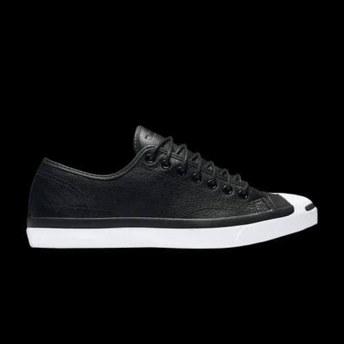Converse Jack Purcell Tumbled Leather Low 'Black'