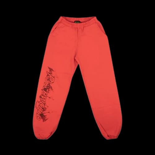 Psychworld Flame Logo Sweatpants 'Red'