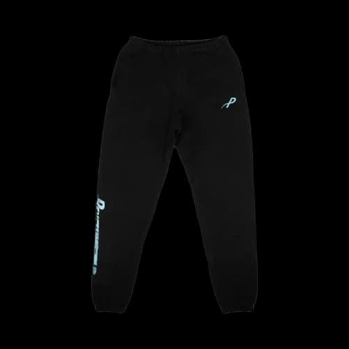 Psychworld Speed Logo Sweatpants 'Black/Light Blue'