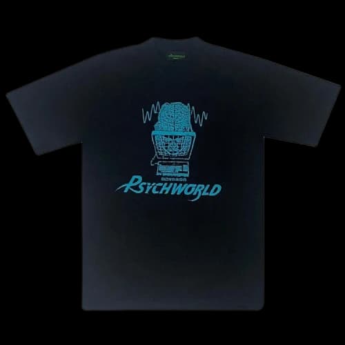 Psychworld Digital Tee 'Black/Blue'
