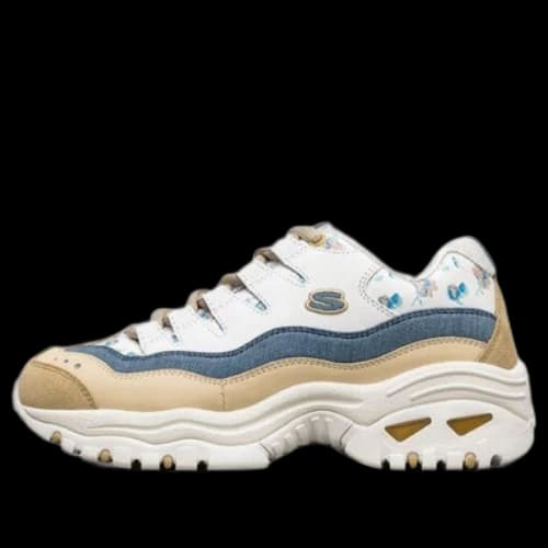 Skechers Energy White/Yellow/Blue (Women's)