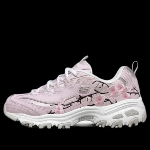 Skechers D'Lites 1.0 Low-Top Running Shoes Pink/Red (Women's)