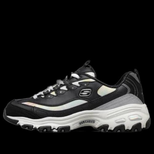 Skechers D'lites 1.0 Running Shoes Black/White/Grey (Women's)