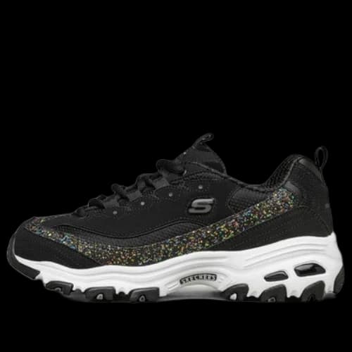 Skechers D'lites 1.0 Low-Top Sneakers Black/White (Women's)