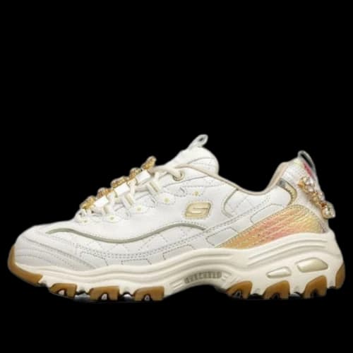 Skechers D'lites 1.0 White/Gold (Women's)