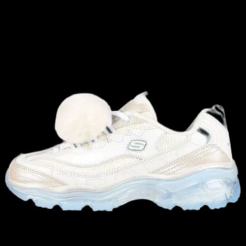 Skechers D'Lites Crystal-Let It Snow 'White Light Blue' (Women's)