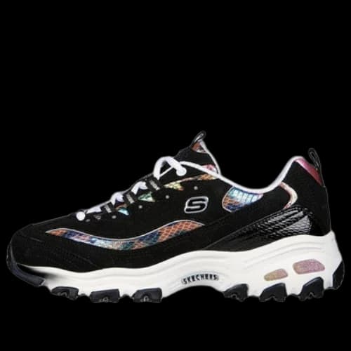 Skechers D'Lites Leather 'Black Multi' (Women's)