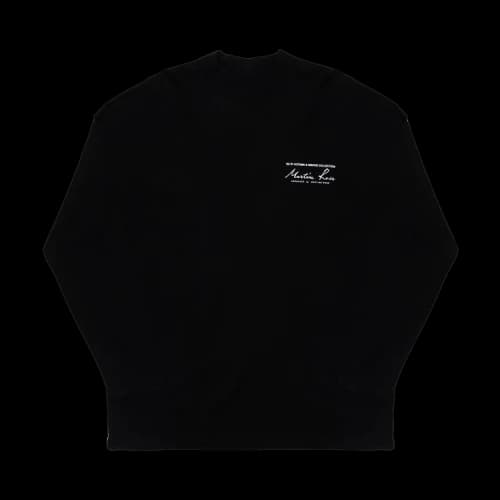 Martine Rose Funnel Neck Logo T-Shirt 'Black'