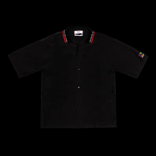 Martine Rose Rib Collar Shirt 'Black'