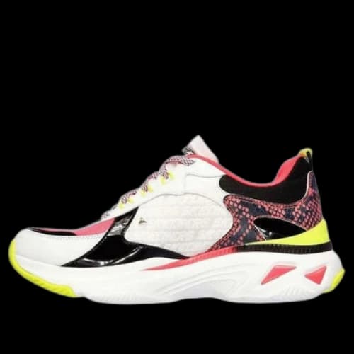 Skechers Energy Racer Low-Top Running Shoes White/Red/Black (Women's)