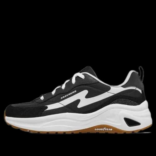Skechers D'lites Jogger Kadn Siyah Sneakers 'Black White' (Women's)