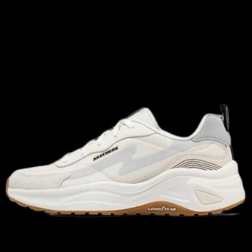 Skechers D'lites Wave Sneakers 'Beige White Blue' (Women's)